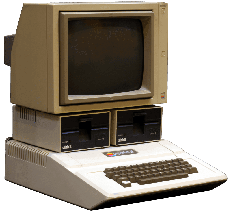Apple II 搭載許多首次出現的酷炫功能，價格也相對高貴。圖片來源：Rama@wikipedia, CC Licensed 