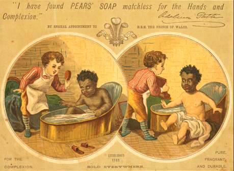 Pears’ Soap 1884 年的廣告，圖片來源：Wikimedia。