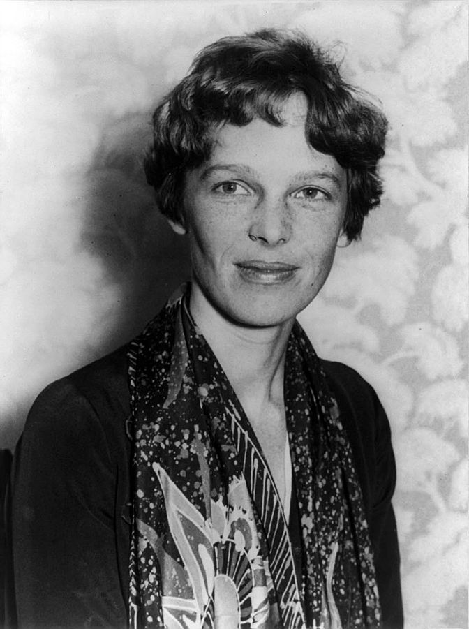 Amelia Earhart。 圖片來源：Wikipedia