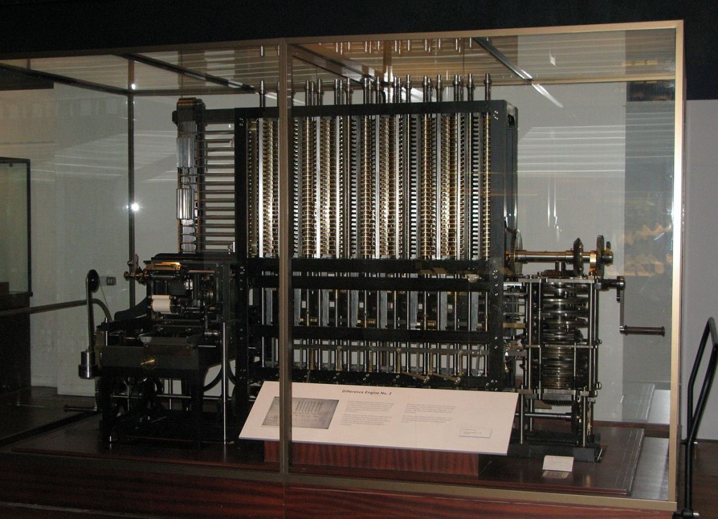 科學博物館建造的差分機 2 號，圖片來源：Wikipedia。