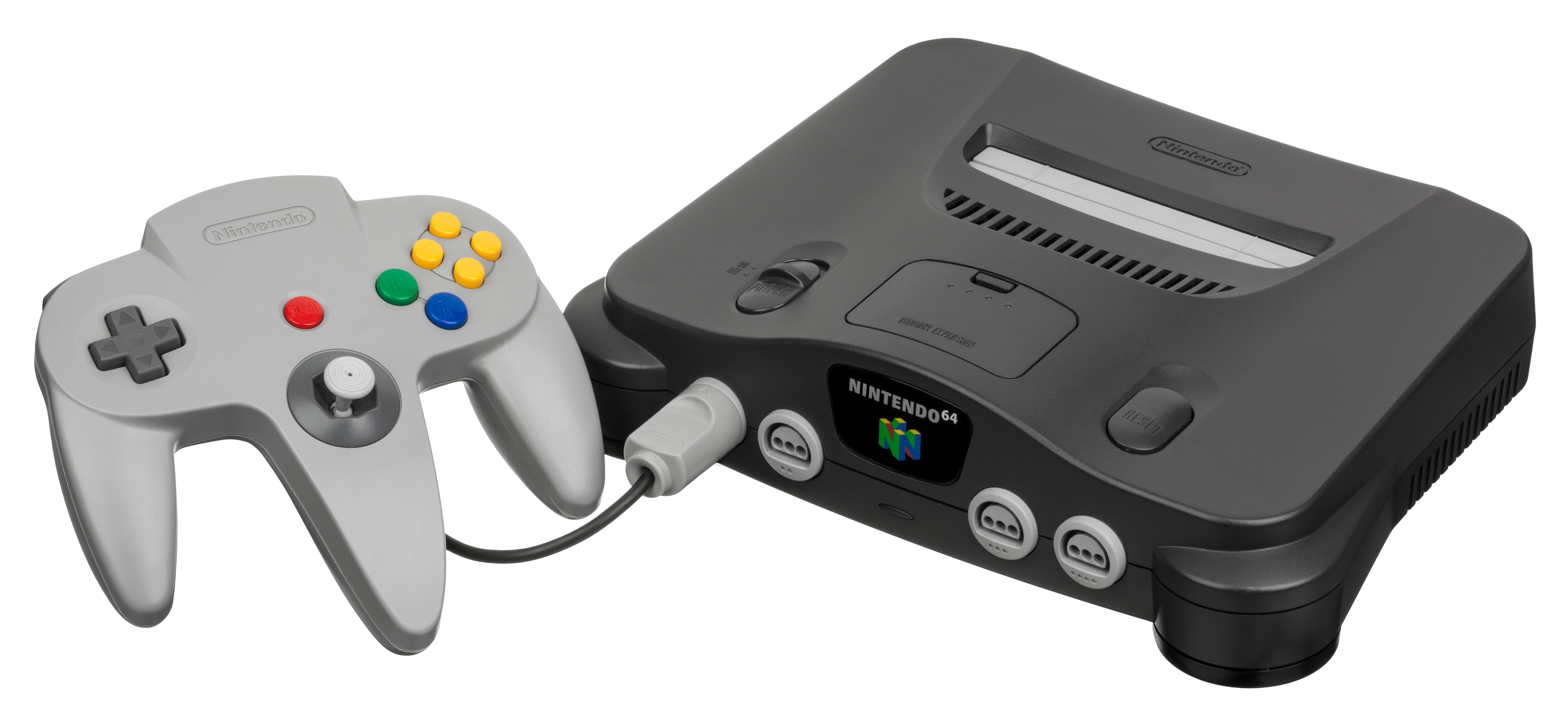 任天堂 64 的控制器給遊戲主機帶來革命性變化。圖片來源：Wiki