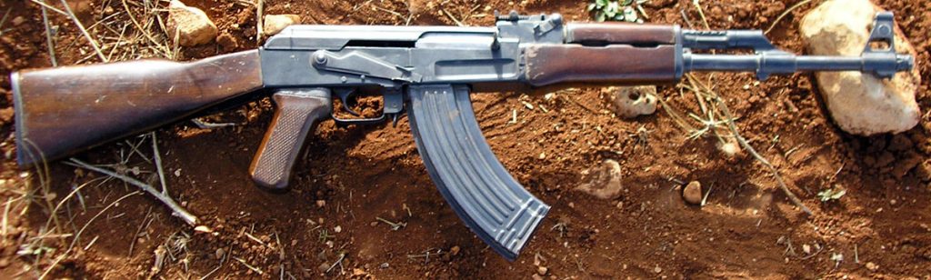 AK－47 突擊步槍全貌。 圖片來源：Wikipedia