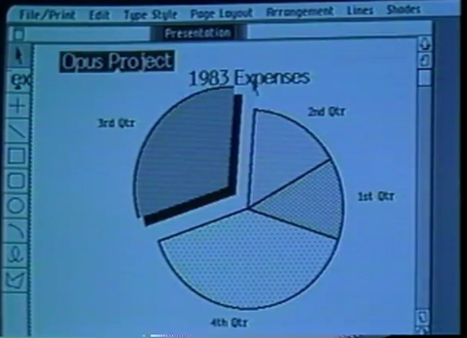 Lisa 電腦使用介面。（圖片來源：影片截圖）