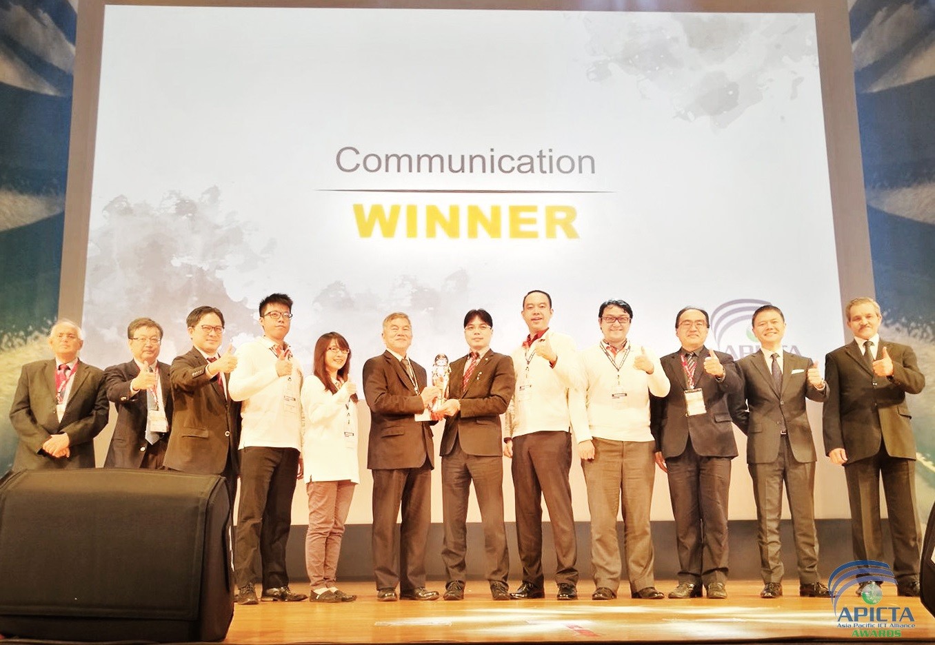team》代表台灣，奪下APICTA-Awards通訊類金牌獎