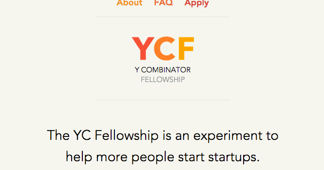 創報／看完這則訊息你有七天時間準備申請 YC Fellowship