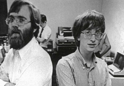 Microsoft 創辦人 Paul Allen （左）和 Bill Gates（右）。圖片來源：Catania studio