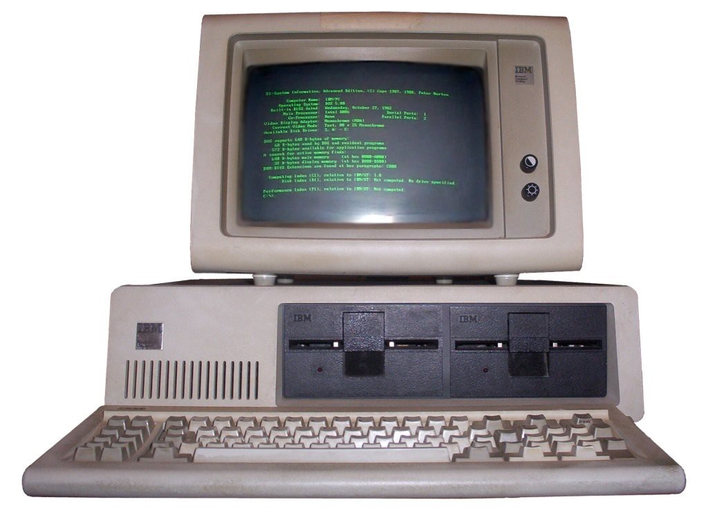 最原版的 IBM PC（5150 型）。圖片來源：Wikipedia