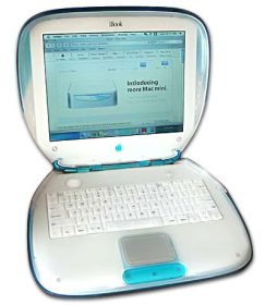 iBook 圓弧狀的設計。 圖片來源：Wikipedia