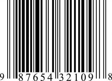 UPC-A 版本的條碼，圖片來源：Wikimedia。