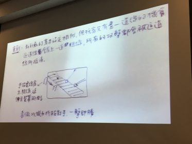 陳禮國所繪的《說劍》手稿，圖片來源：Lafu 攝。